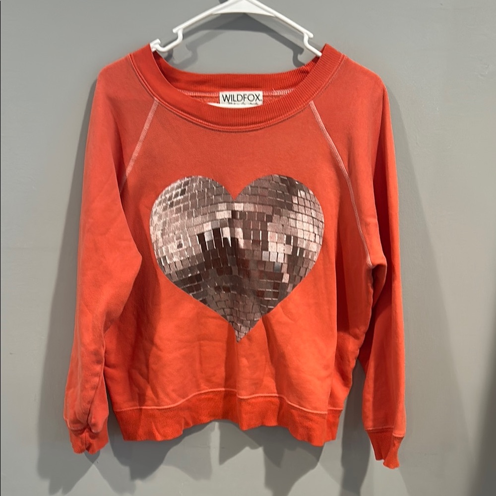 Wildfox Red Heart Sweatshirt